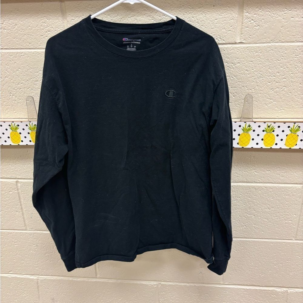 Champion Black Long Sleeve Tee